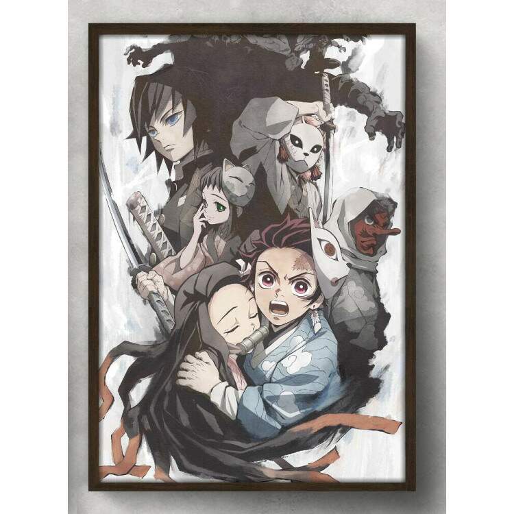 Quadro Decorativo Demon Slayer Personagens