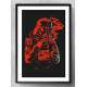 Quadro Decorativo Darth Vader Vermelho e Preto Fumando