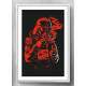 Quadro Decorativo Darth Vader Vermelho e Preto Fumando