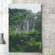 Quadro Decorativo Floresta �rvores e Cachoeiras