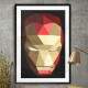 Quadro Decorativo Homem de Ferro Face Poligonal