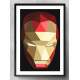 Quadro Decorativo Homem de Ferro Face Poligonal