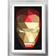 Quadro Decorativo Homem de Ferro Face Poligonal