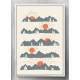 Quadro Decorativo Desenho Montanhas e P�r do Sol