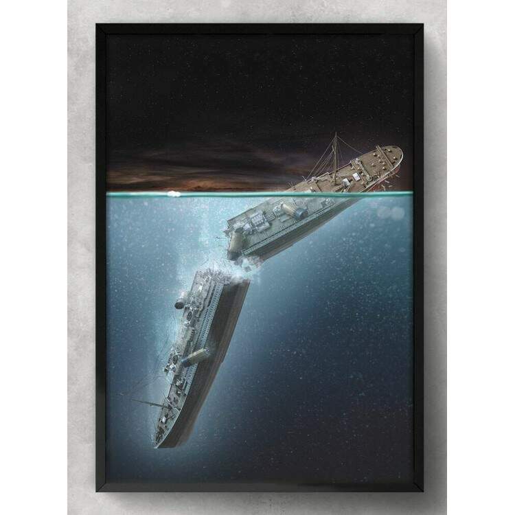 Quadro Decorativo Naufrago Titanic