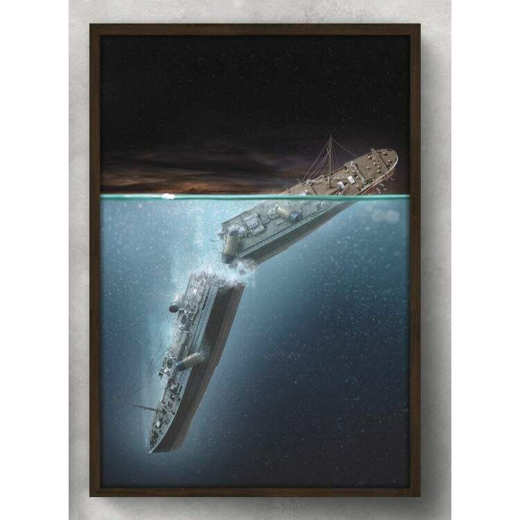 Quadro Decorativo Naufrago Titanic