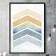 Quadro Decorativo Setas Laranja e Azul