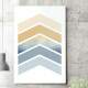 Quadro Decorativo Setas Laranja e Azul