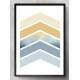Quadro Decorativo Setas Laranja e Azul