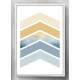 Quadro Decorativo Setas Laranja e Azul