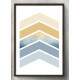 Quadro Decorativo Setas Laranja e Azul