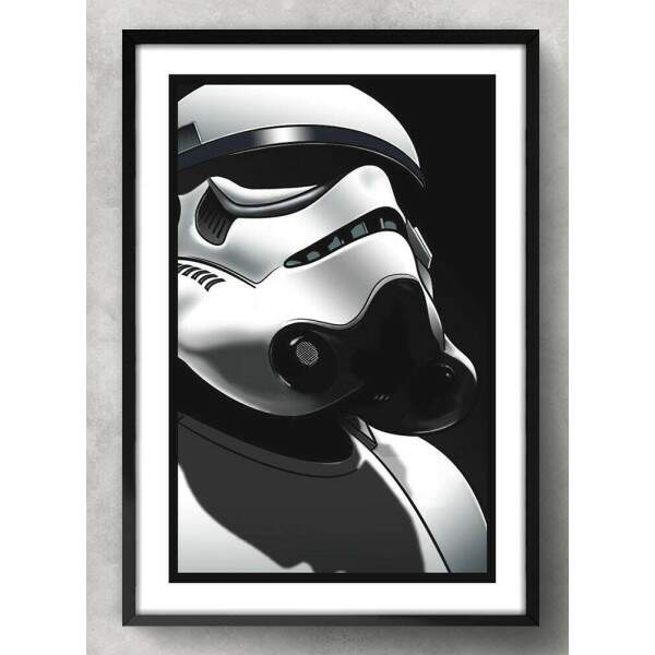 Quadro Decorativo Stormtrooper Perfil Star Wars