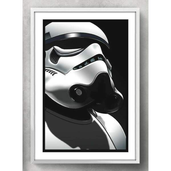 Quadro Decorativo Stormtrooper Perfil Star Wars