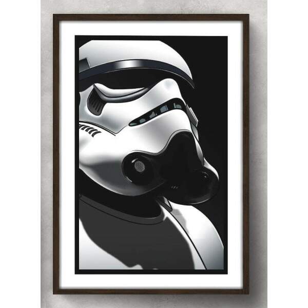 Quadro Decorativo Stormtrooper Perfil Star Wars