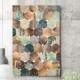Quadro Decorativo Geom�tricos 3D M�rmore Coloridos