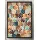 Quadro Decorativo Geom�tricos 3D M�rmore Coloridos