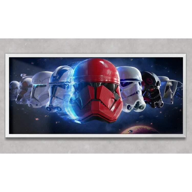 Quadro Decorativo Slim Clones do Stormtrooper Star Wars