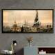 Quadro Decorativo Slim Pintura Paris no Futuro