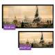 Quadro Decorativo Slim Pintura Paris no Futuro