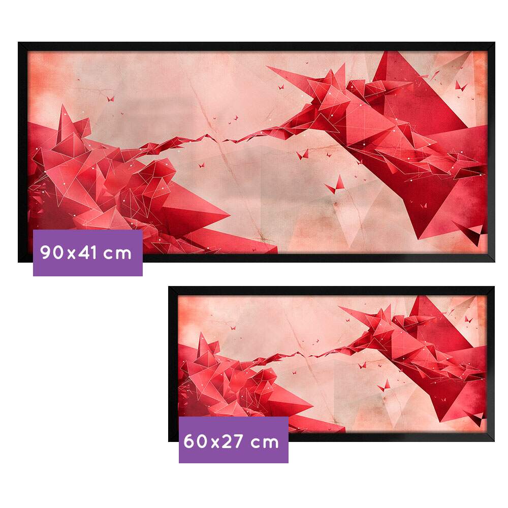 Quadro Decorativo Slim A Cria��o de Ad�o Minimalista e Moderna