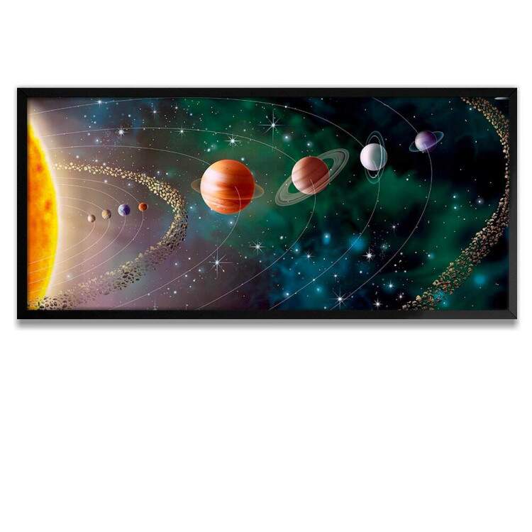 Quadro Decorativo Slim Espao Sistema Solar