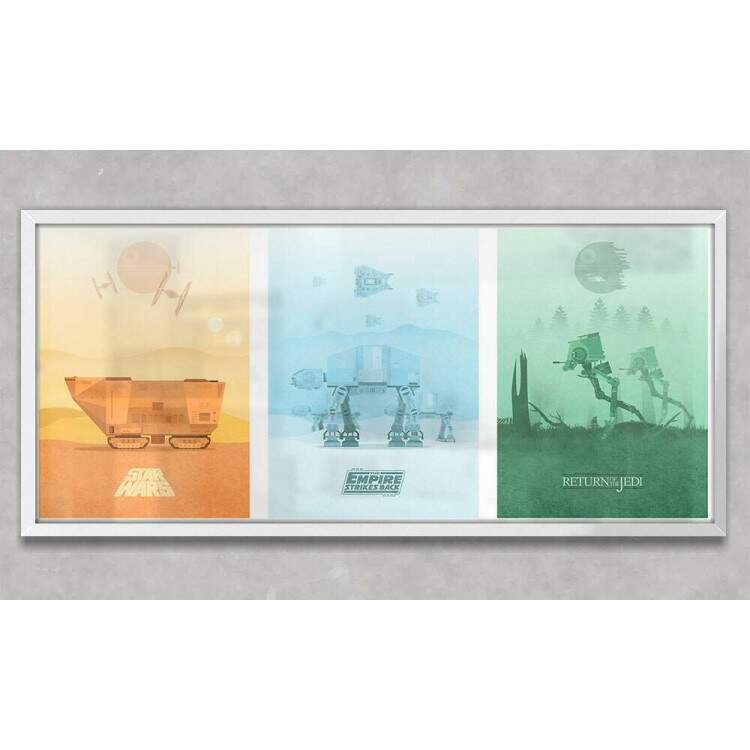 Quadro Decorativo Slim Filmes Star Wars