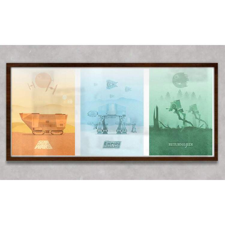 Quadro Decorativo Slim Filmes Star Wars