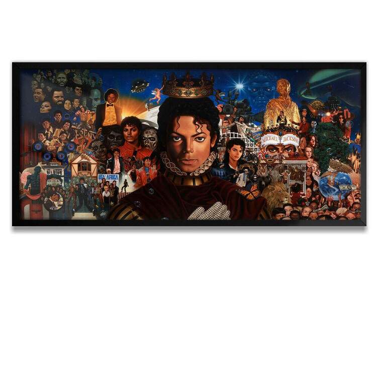 Quadro Decorativo Slim Capa Disco Michael Jackson