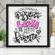 Quadro Decorativo Quadrado Pensamento Positivo Pra Frente