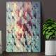 Placa Decorativa Abstrato Hex�gonos Cinza 3D