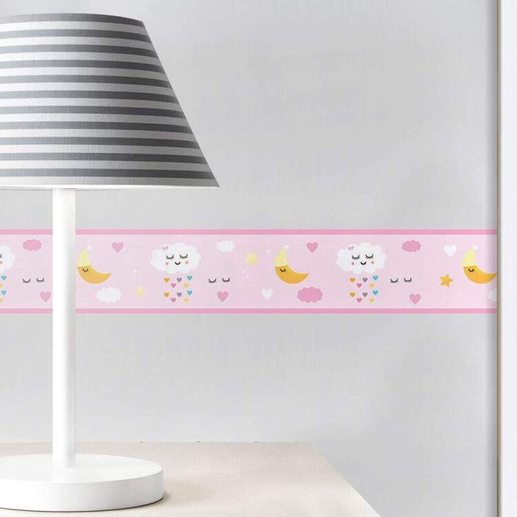 Faixa Infantil Chuva de Amor Rosa