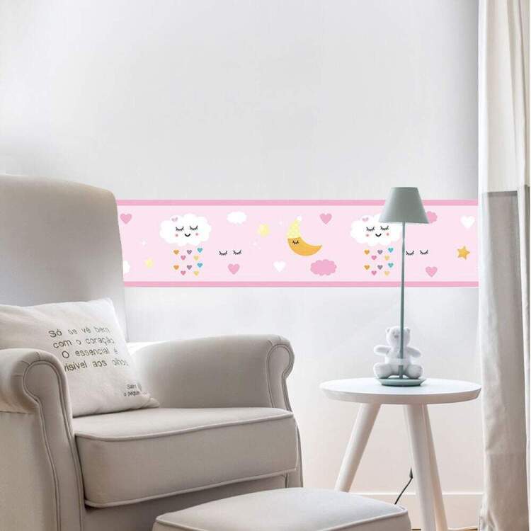 Faixa Infantil Chuva de Amor Rosa
