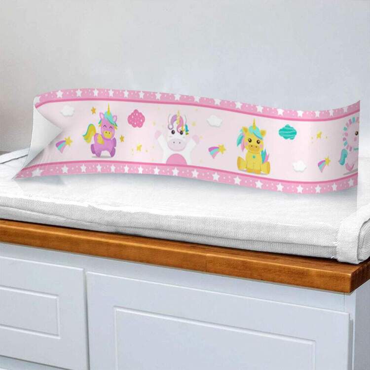 Faixa Infantil Unicornio Baby Rosa