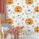 Papel de Parede Halloween Aboboras e Fantasminhas