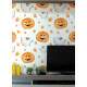Papel de Parede Halloween Aboboras e Fantasminhas