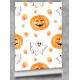 Papel de Parede Halloween Aboboras e Fantasminhas