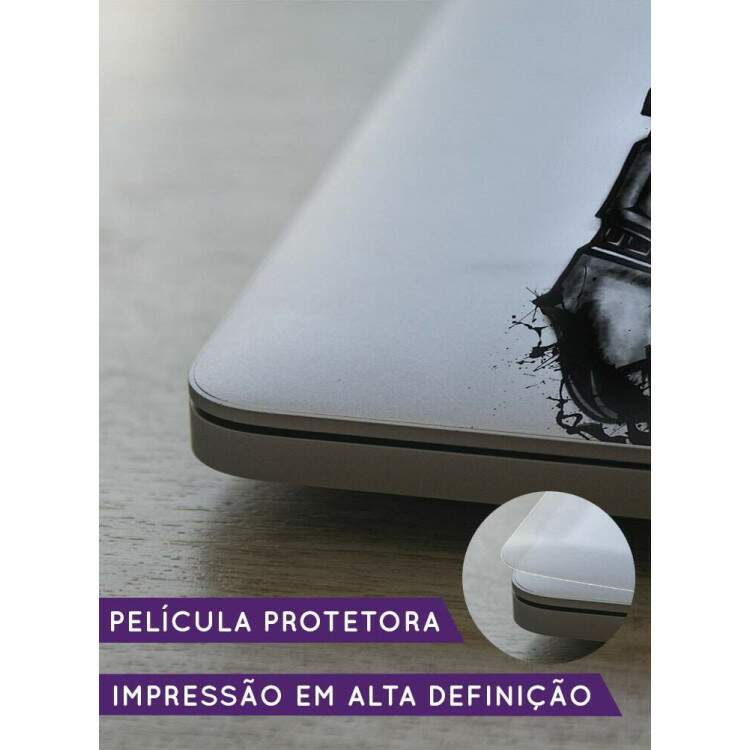 Adesivo Para Notebook Capacete Stormtrooper Preto e Branco