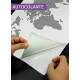 Adesivo Para Notebook Mapa-M�ndi Preto e Branco Pontilhado
