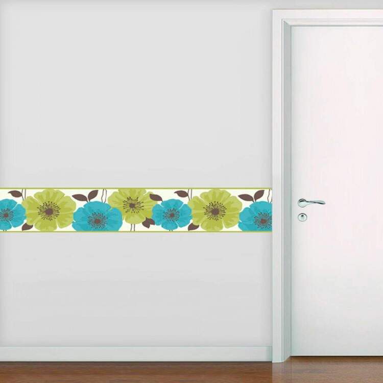 Adesivo de Parede Faixa Floral 3