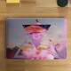 Adesivo Para Notebook Tri�ngulo Abstrato Rosa