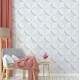 Papel de Parede 3D Floral Estrelas