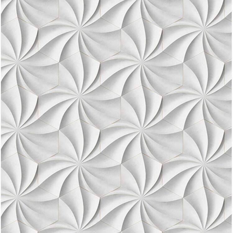 Papel de Parede 3D Floral Entrelaado