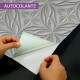 Papel de Parede 3D AbstratoFloral Entrela�ao Escuro
