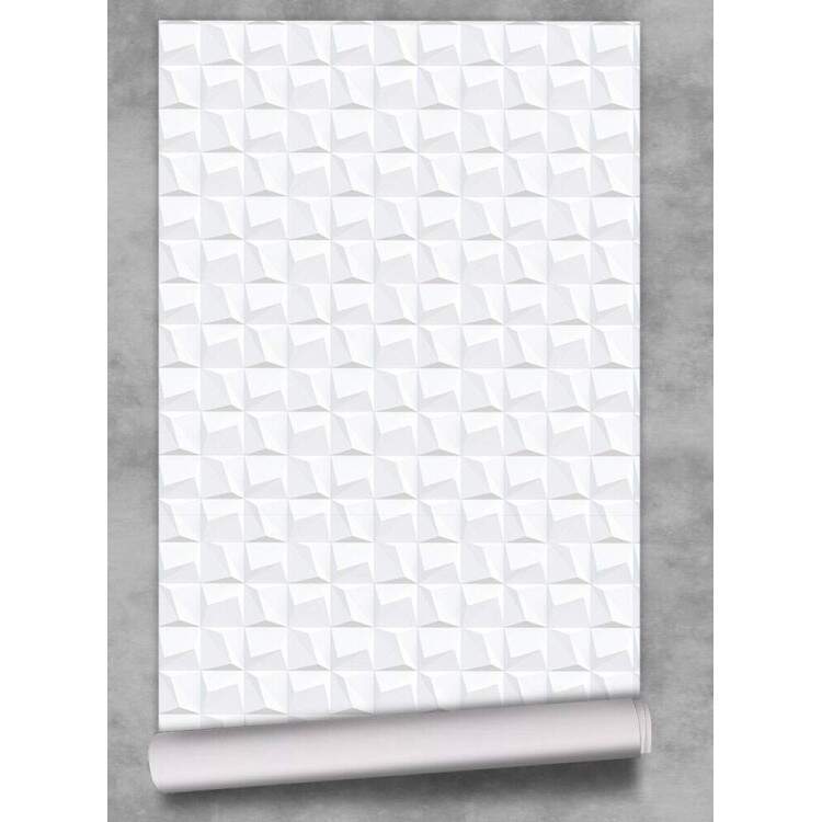 Papel de Parede 3D Abstrato Quadrados Pequenos