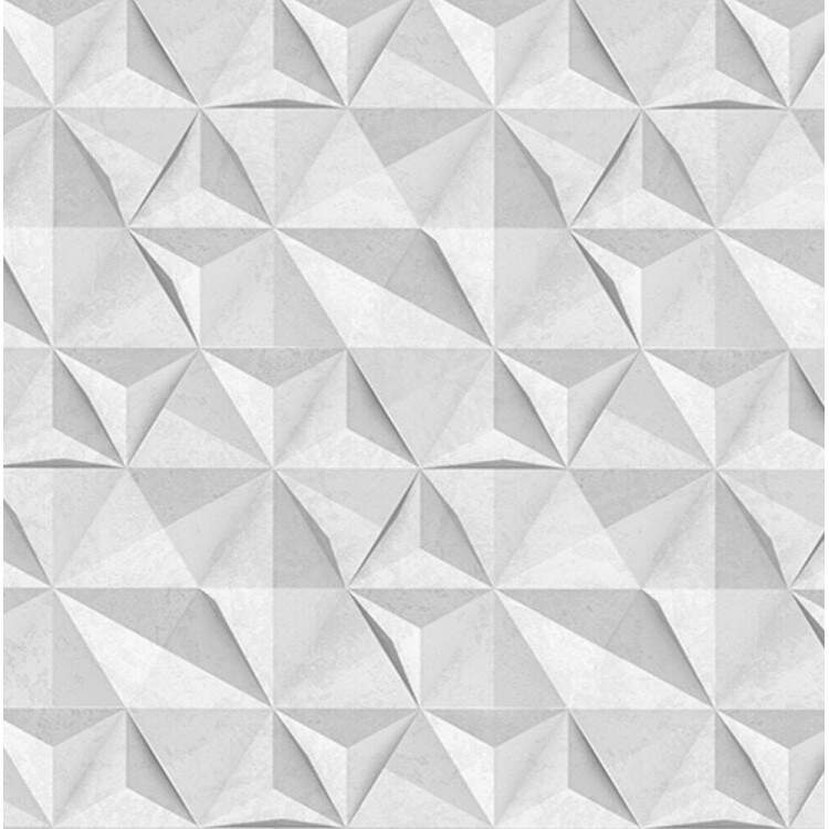 Papel de Parede 3D Geometria Losango Vertical