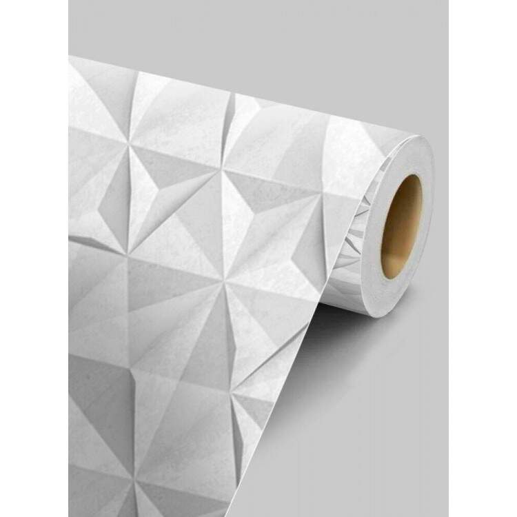 Papel de Parede 3D Geometria Losango Vertical