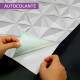 Papel de Parede 3D Geometria Losango Vertical
