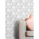 Papel de Parede 3D Colmeia Branca