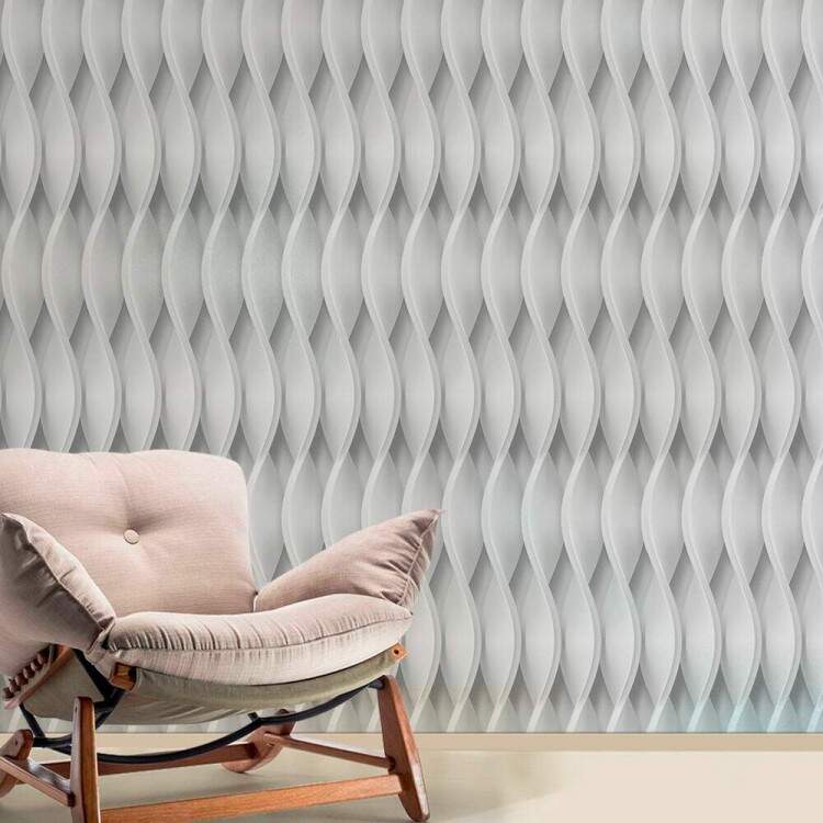 Papel de Parede 3D Ondas Vertical