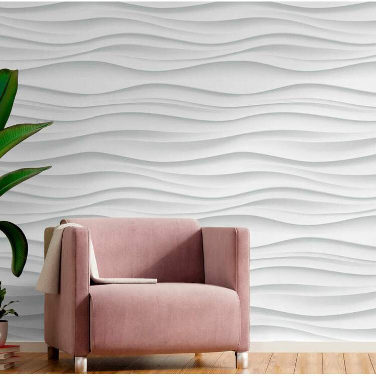 Papel de Parede 3D Ondas Horizontais Grande
